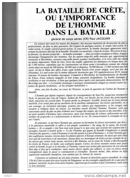 REVUE HISTORIQUE DES ARMEES N 2 "ALESIA -CRETE 41- GENER VUILLEMIN -POLOGNE 19.23" " VOIR SOMMAIRE DE 1987 - French