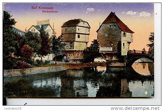 CPA  Allemagne.- BAD KREUZNACH.-Brückenhäuser  JU SA  2011- 218 - Bad Kreuznach