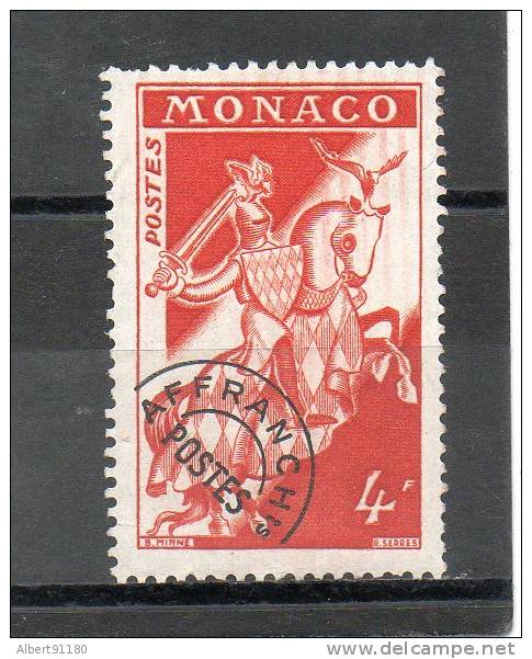 MONACO Préoblitéré 4,00f Rouge Brun 1954-59 N°11 - Precancels