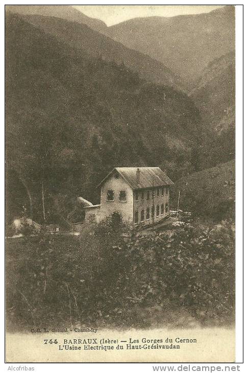 38 CPa Barreaux Isere Usine Electrique Haut Gesivaudan Gorges Cernon - Barraux