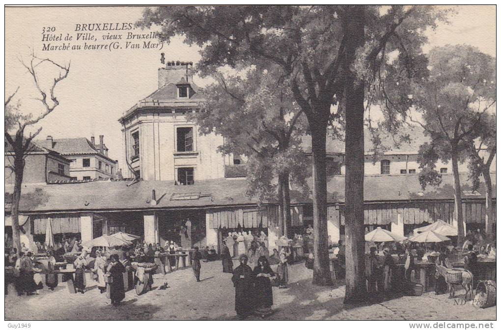 MARCHE AU BEURRE  HOTEL DE VILLE-BOTERMARKT - Markets