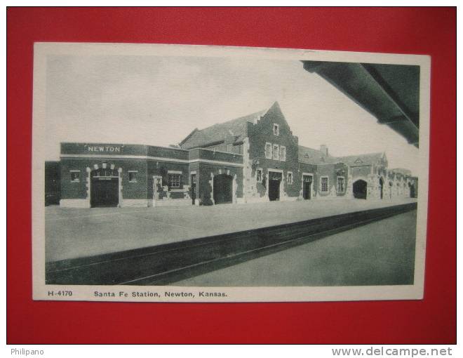 Newton Kansas Fred Harvey  H 4170  Santa Fe Station  ----  --ref 248 - Sonstige & Ohne Zuordnung