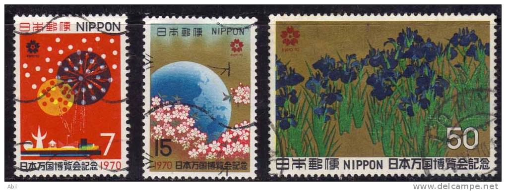 Japon 1970 N°Y.T. ;  972 à 974 Obl. - Used Stamps