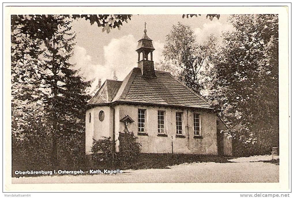 AK 1281 Oberbärenburg I. Osterzgeb. - Kath. Kirche 02.10. 56. OBERBÄRENBURG Nach Karl-Marx-Stadt Mit 1 X 10 PF DEUTSCHE - Zwickau