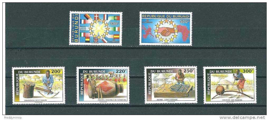 Burundi:  1020/ 1025 ** - Unused Stamps