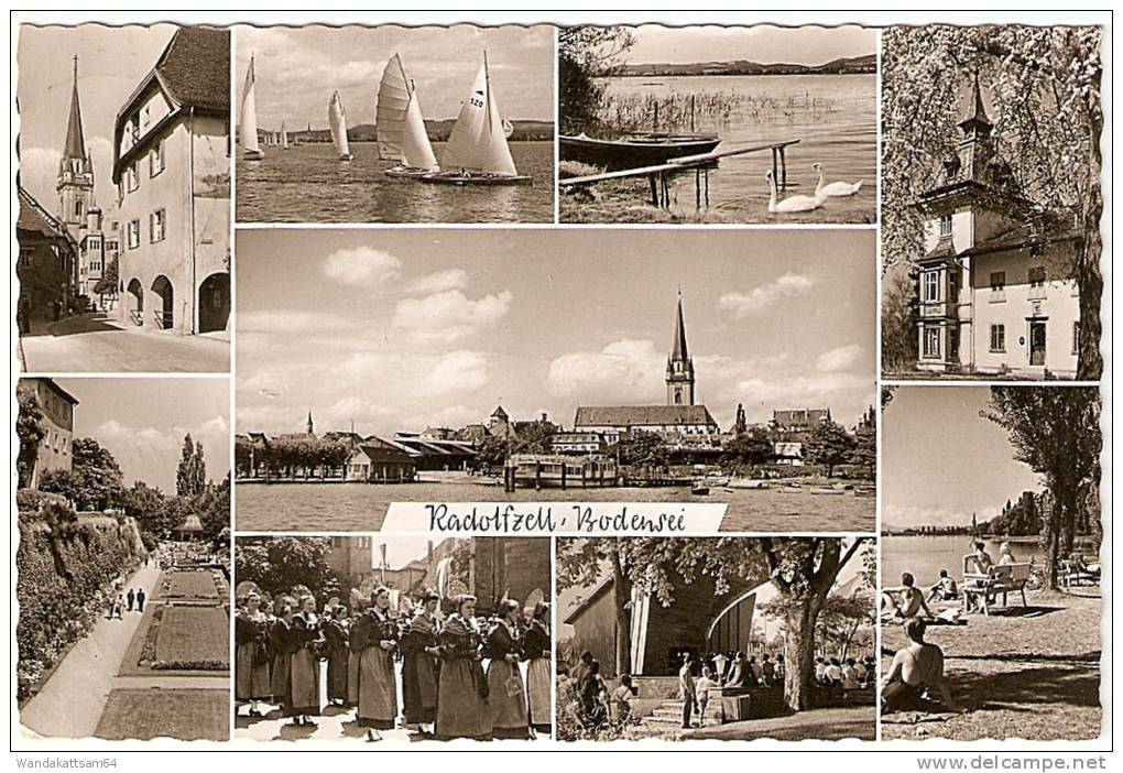 AK Radolfzell/Bodensee Mehrbild 9 Bilder 11. 1.61.--9 (11b) RADOLFZELL  (BODENSEE) A Nach Essen Mit 1 X 10 PF DEUTSCHE - Radolfzell