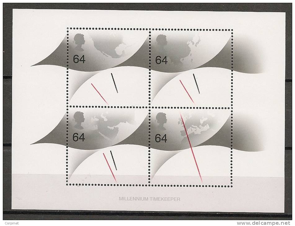 UK - 1999 MILLENNIUM TIMEKEEPER S/S  - Yvert  Block 8 - MNH - Sheets, Plate Blocks & Multiples