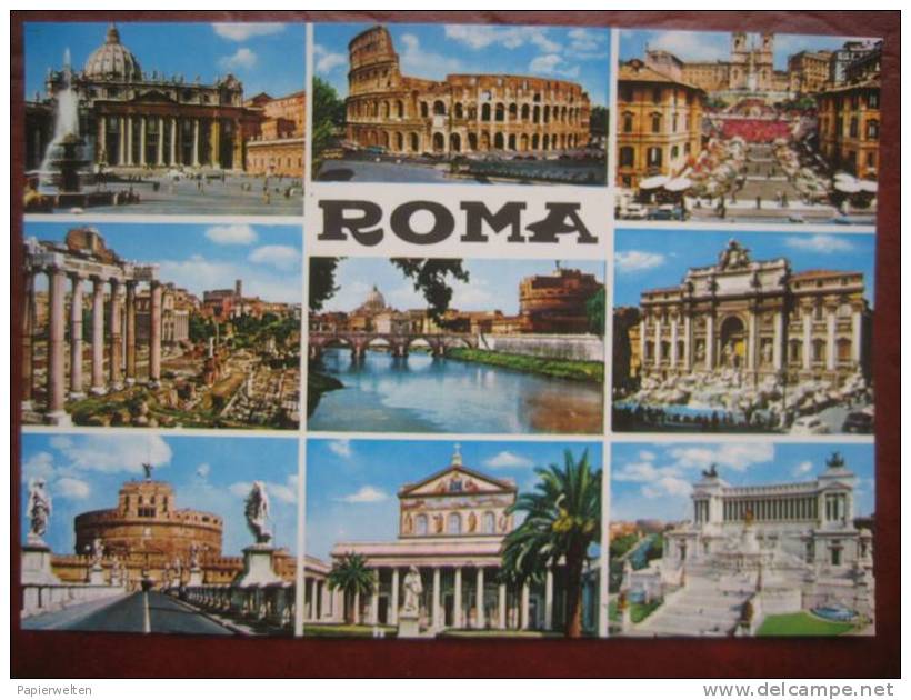 Roma - Mehrbildkarte - Multi-vues, Vues Panoramiques