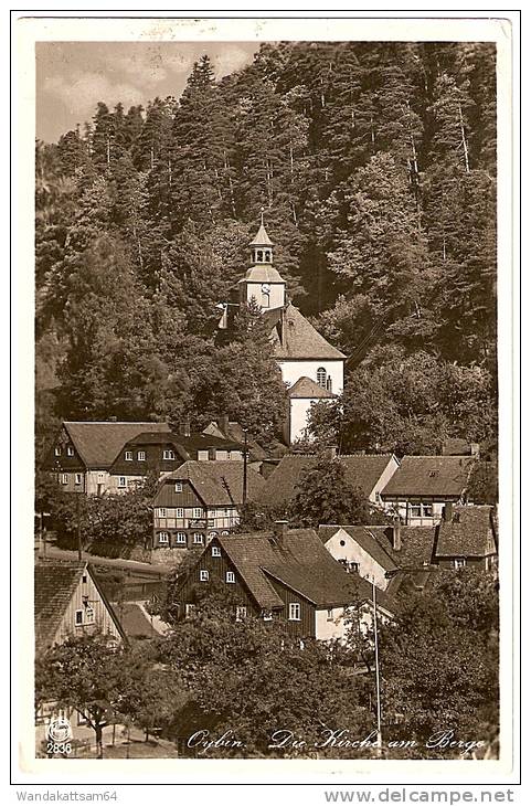 AK 2836 Zitauer Gebirge. Die Heiratskirche Im Kurort Oybin Die Kirche Am Berge -1. 7. 57.-15 LUFTKURORT OYBIN OBERLAUSIT - Oybin