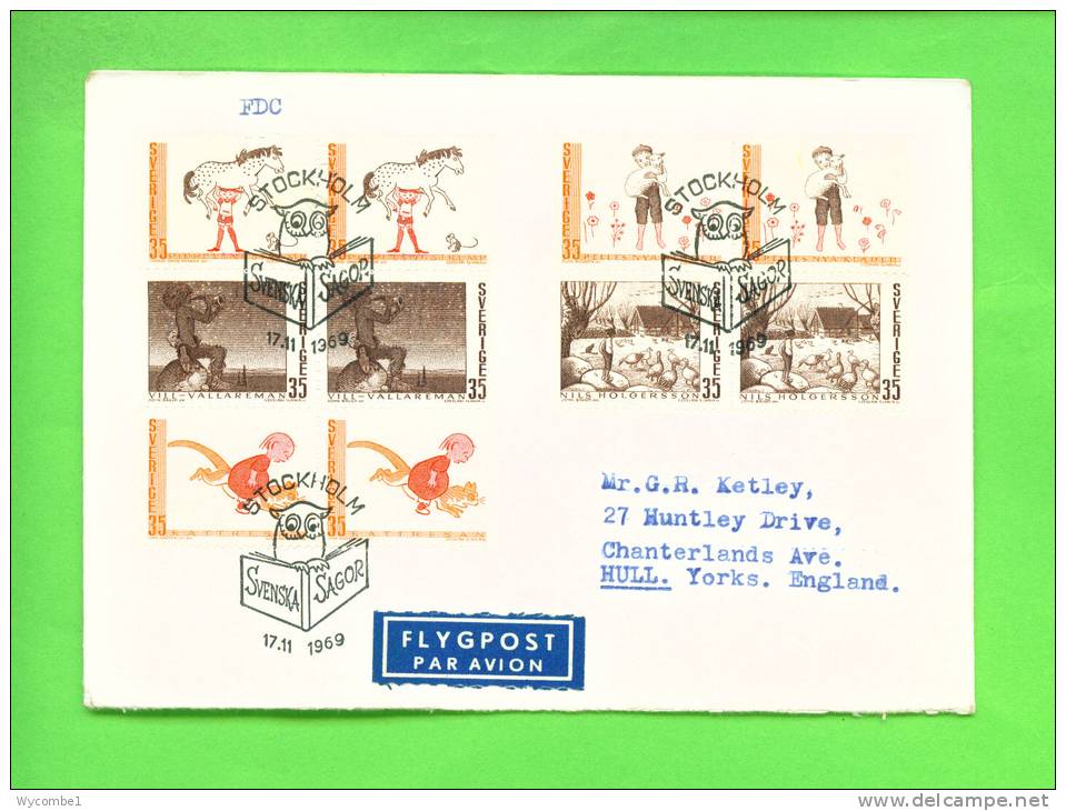 SWEDEN - 1969  Fairy Tales  FDC - FDC