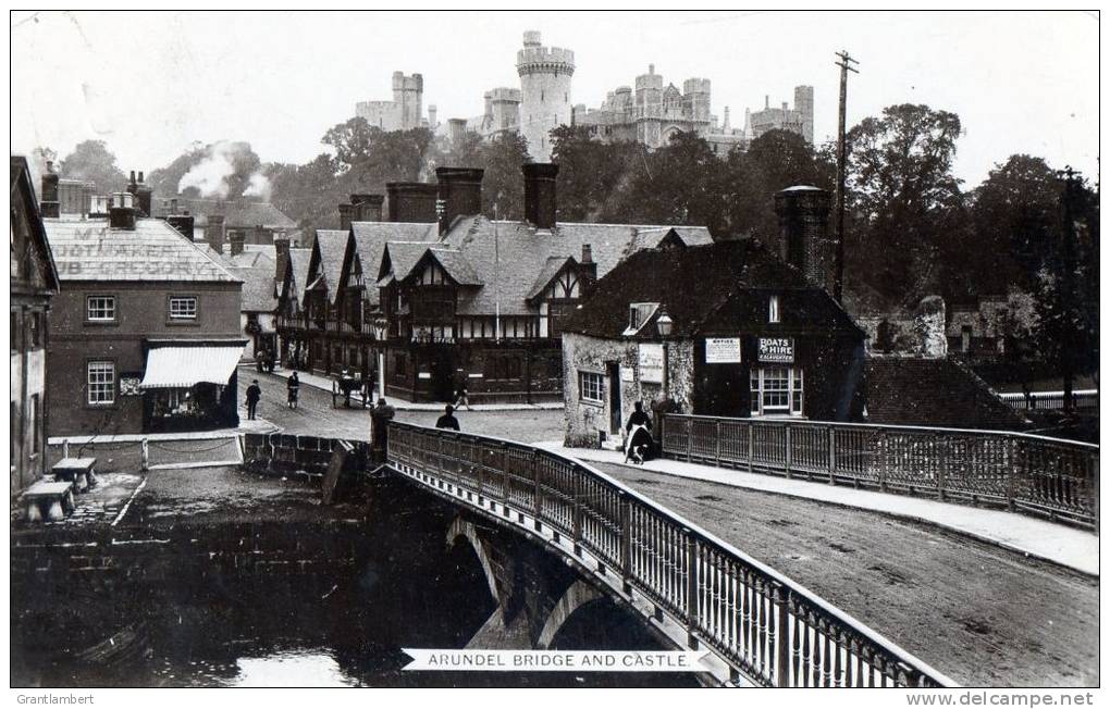 England - Sussex, Arundel Bridge &amp; Castle, Used 1914 - Arundel