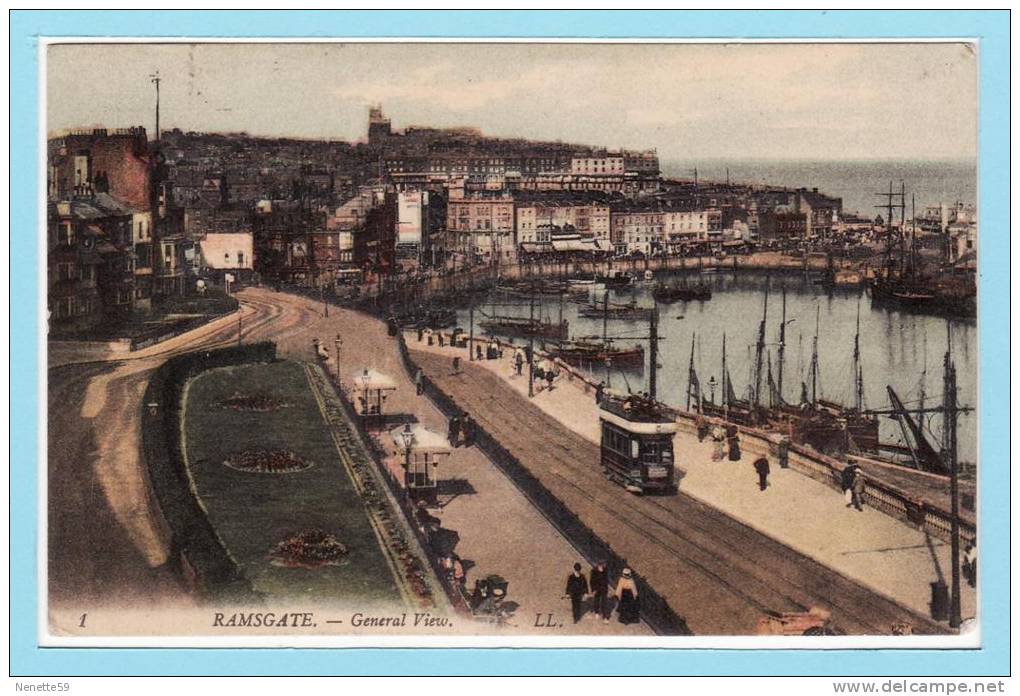 RAMSGATE  - Général View + Tramway 1911 - Ramsgate