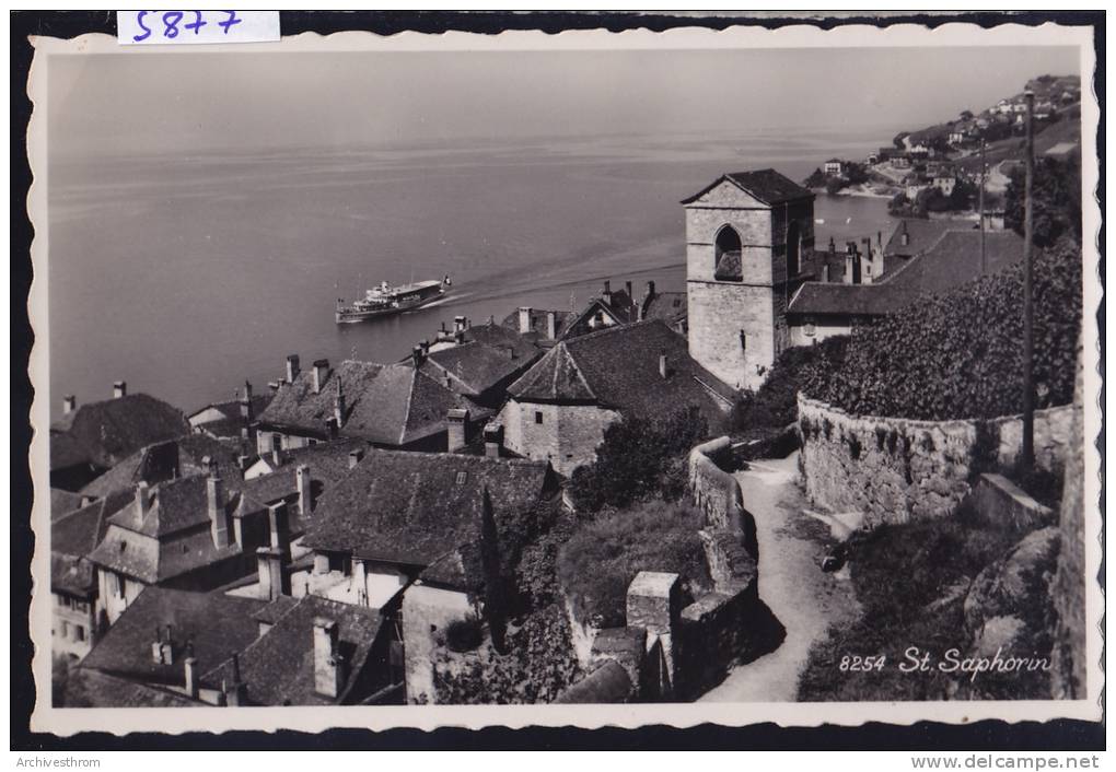 St.-Saphorin : Les Toits Et L'église (5877) - Saint-Saphorin