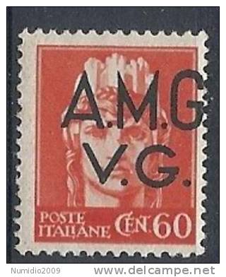 1945-47 TRIESTE AMG VG 60 CENT MNH ** Varietà - R9073-2 - Nuovi