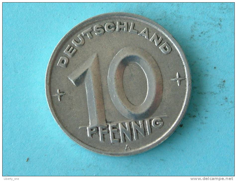 1949 A - 10 PFENNIG / KM 3 ( For Grade, Please See Photo ) !! - 10 Pfennig