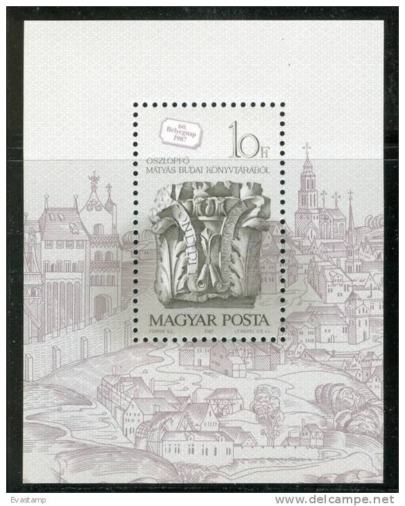 HUNGARY-1987.Souvenir Sheet - 60th Stampday MNH!! - Ongebruikt