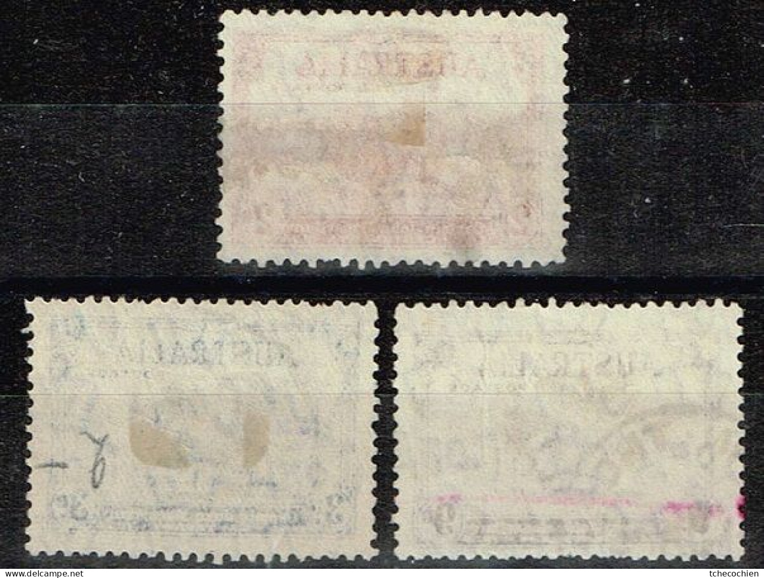 Australie - 1934 - Y&T N° 97 à 99, Oblitérés - Ungebraucht