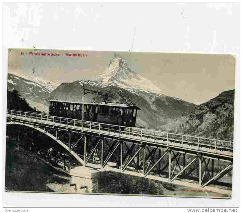 SUISSE - FINDELENBRUCKE - MATTERHORN N°43 - Kabelbanen