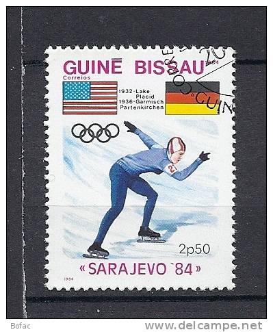 253  (OBL)   Y   &amp;  T   (patinage De Vitesse Sur Glace Jeux Olympiques Sarajévo 1984)     "GUINEE-BISSEAU" - Inverno1984: Sarajevo