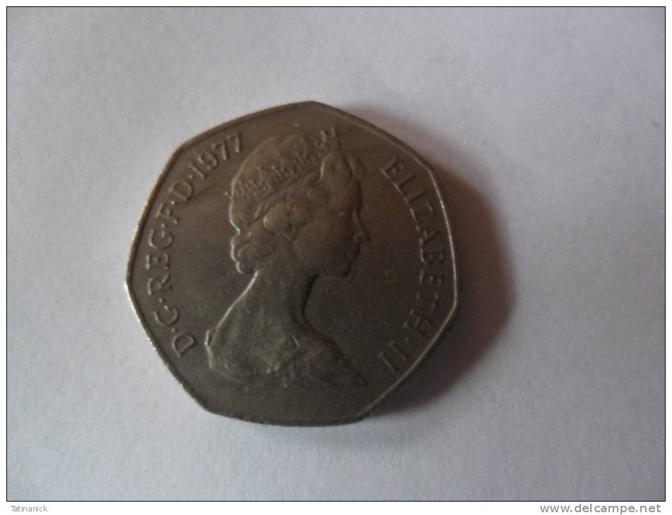 50 New Pence 1977 - 50 Pence