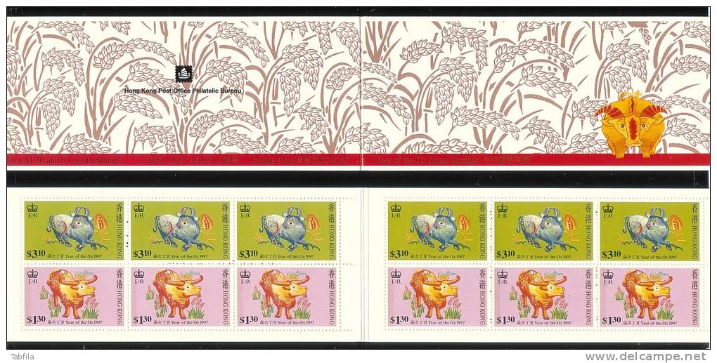 HONG KONG - 1997 - Anne De La Taureau - Carnet - Postzegelboekjes