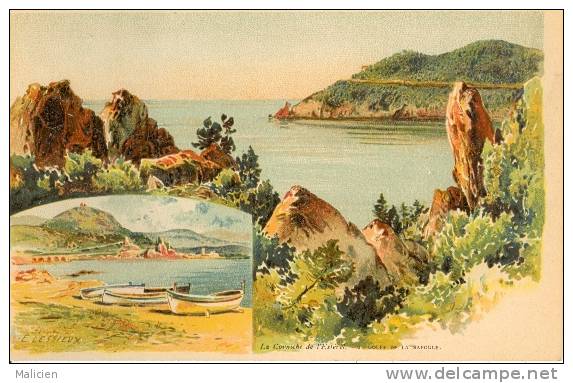 Lessieux  Illustrateur - Ref 54- La Corniche De L Esterel - Golfe De La Napoule  - Carte Bon Etat - - Lessieux