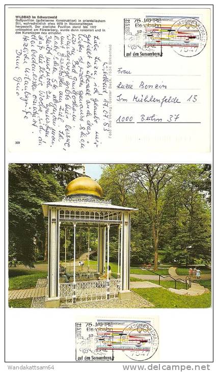 AK 309 WILDBAD Im Schwarzwald Gußpavillon (Gußeiserne Konstruktion) Im Orientalischen Stil 18. 7. 83 - 13 7547 WILDBAD I - Calw