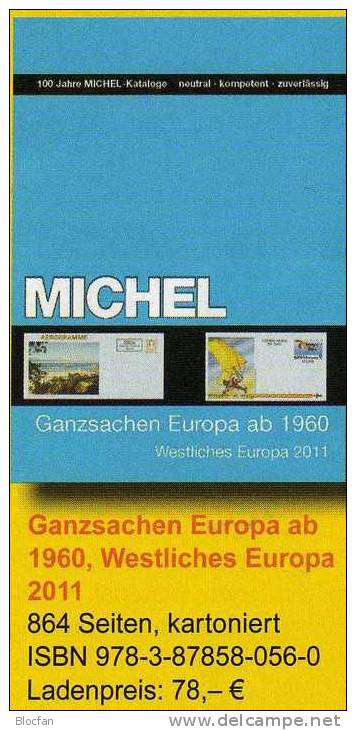 Ganzsachen Europa West Ab 1960 MICHEL Katalog 2011 Neu 78€ Frankreich Großbritannien Italien Irland Island Portugal Eire - Ediciones Originales