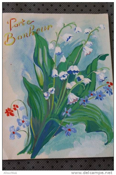 PORTE BONHEUR MUGUET : BONNE FETE MAMAN HAPPY BIRTHDAY MOM BUON COMPLEANNO MOM CARTE POSTALE FANTAISIE - Fête Des Mères