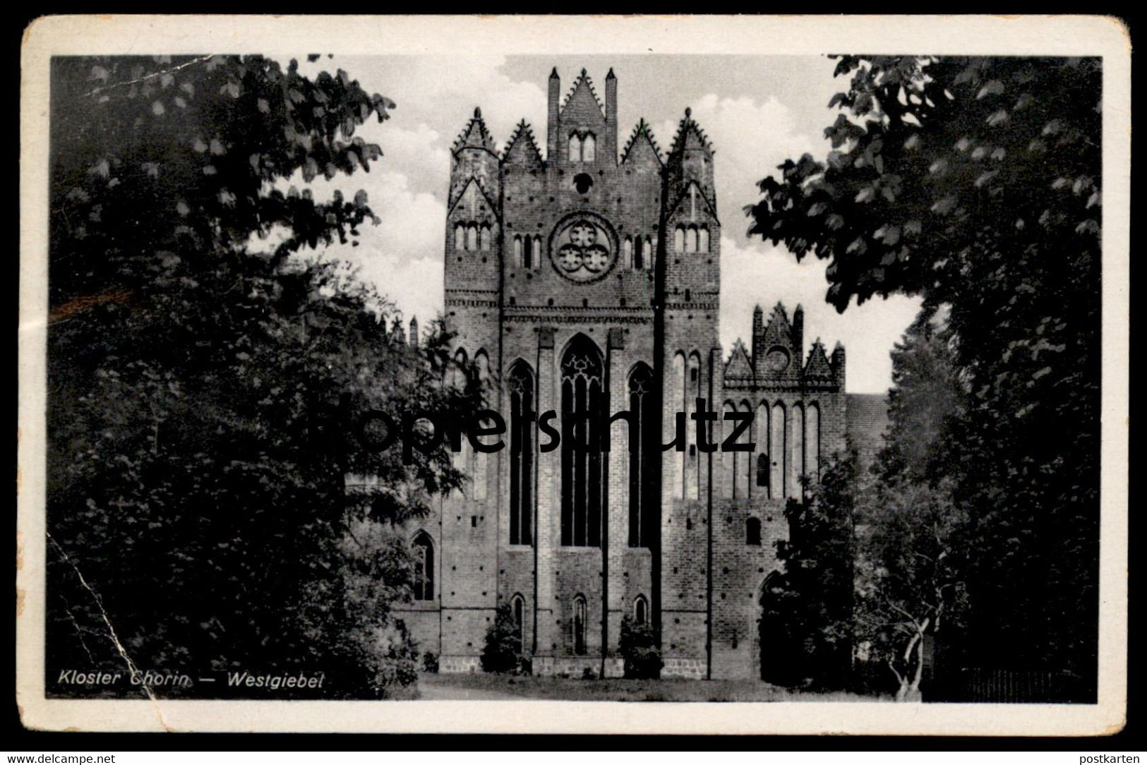 ÄLTERE POSTKARTE KLOSTER CHORIN WESTGIEBEL Britz-Chorin-Oderberg Ldkr. Barnim Couvent Abbey Ansichtskarte Cpa Postcard - Chorin