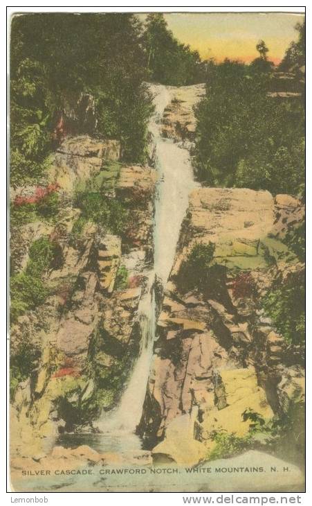 USA – United States – Silver Cascade, Crawford Notch, White Mountains, NH, Early 1900s Unused Postcard [P6018] - White Mountains