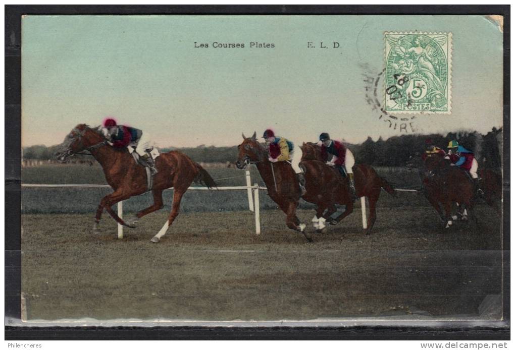 FRANCE CPA 1907 Les Courses Plates - Horse Show