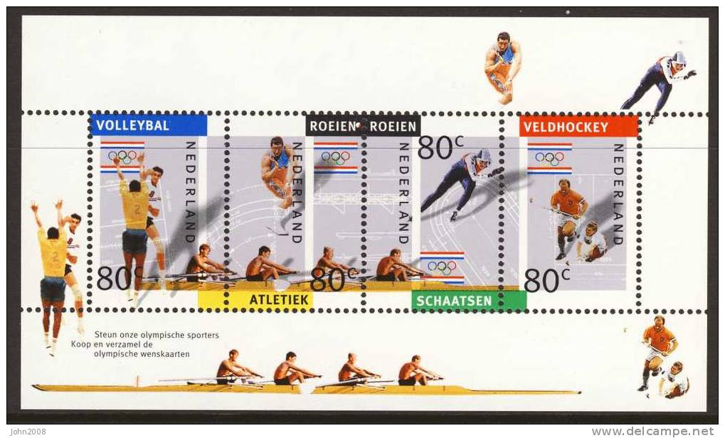 Niederlande / Netherlands 1992 : Mi Block 36 *** - Block OS / Olympic Games - Bloques