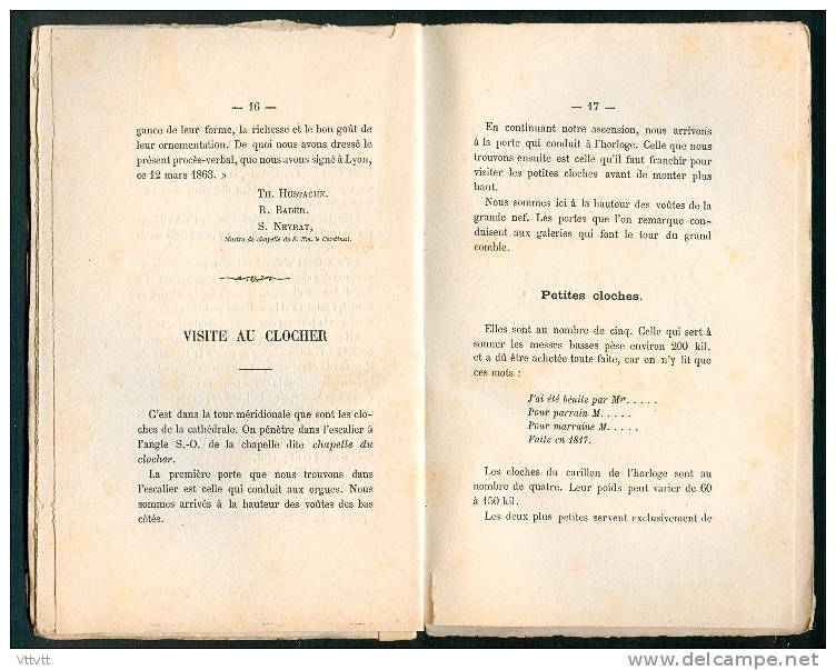 Cathédrale De Dijon (ancien Livret) : Visite Au Clocher De Saint-Bénigne Par A.D. Maitre-Sonneur, 55 Pages... - Bourgogne