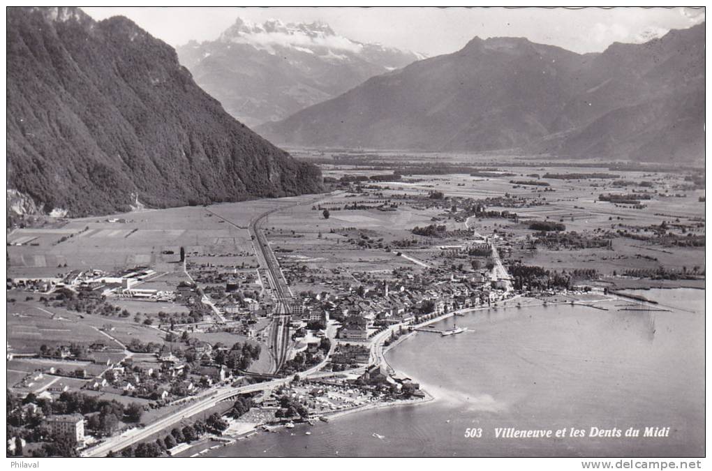 Villeneuve Et Les Dents Du Midi - Villeneuve