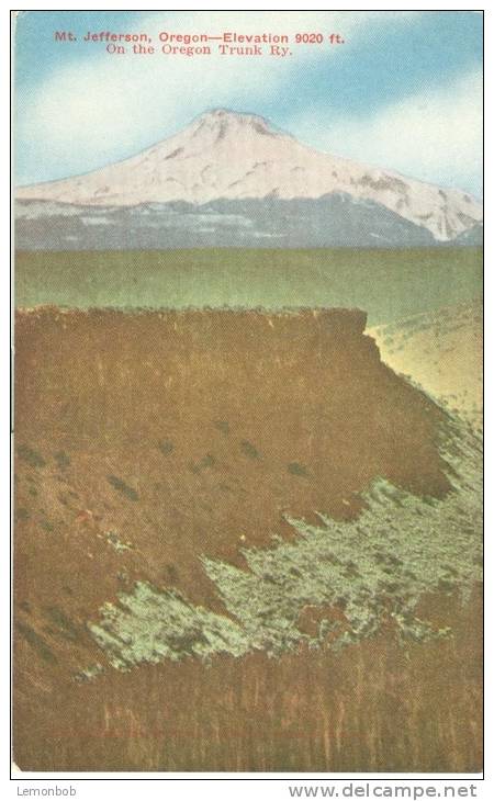 USA – United States – Mt. Jefferson, Oregon, On The Oregon Trunk Ry. Early 1900s Unused Postcard [P6216] - Autres & Non Classés