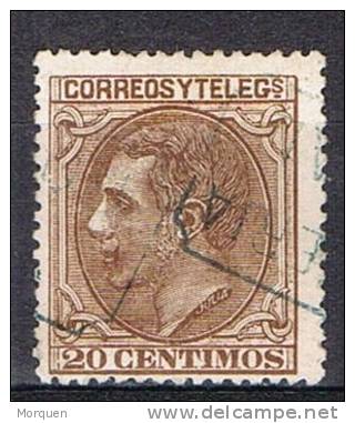 Sello 20 Cts Alfonso XII 1879, CARTERIA  Toral (Leon) Num 203 º - Oblitérés