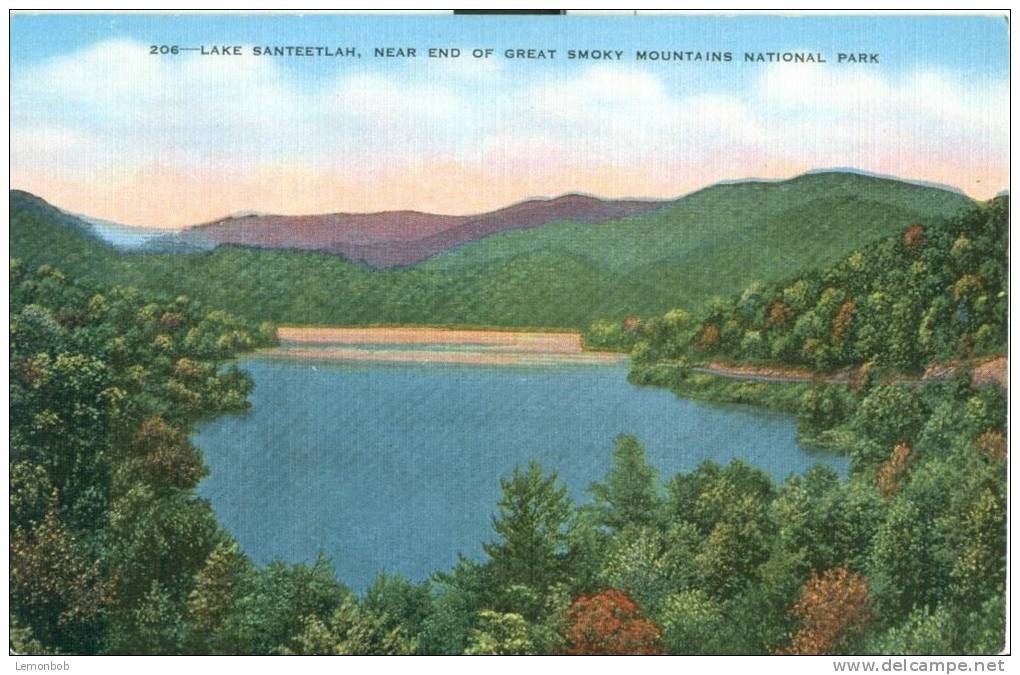 USA – United States – Lake Santeetlah, Near End Of Great Smoky Mountains National Park, Unused Linen Postcard [P6304] - Smokey Mountains