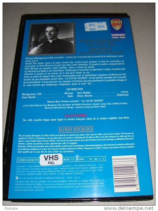 Vhs Pal Alfred Hitchcock La Loi Du Silence + Le Crime était Presque Parfait + L´Inconnu Du Nord Express Alfred Hitchcock - Crime