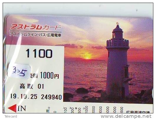 Télécarte Japon PHARE (335) Telefonkarte Japan LEUCHTTURM * VUURTOREN LIGHTHOUSE LEUCHTTURM FARO FAROL Phonecard - Lighthouses