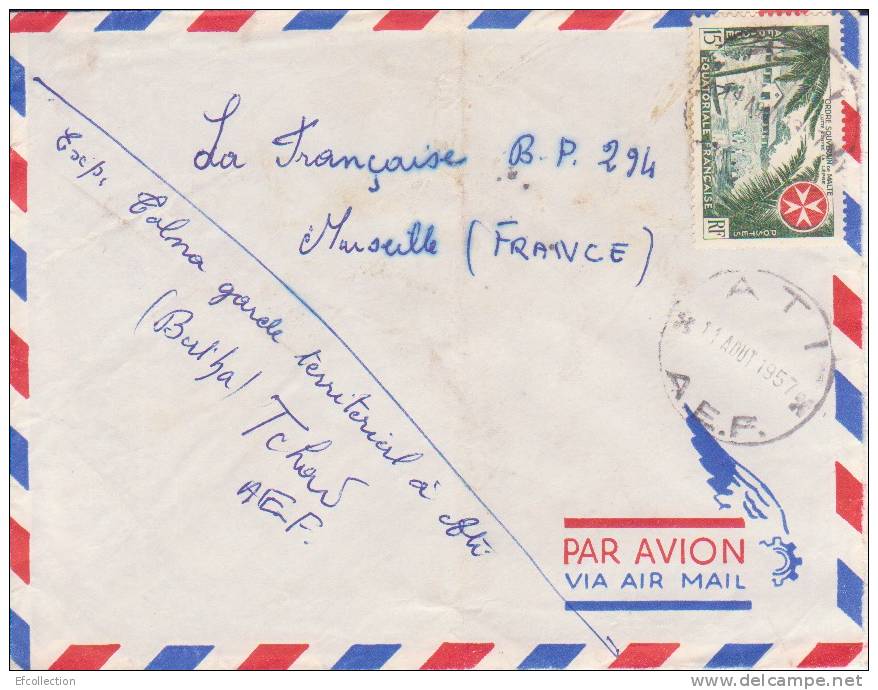ATI - TCHAD -  Colonies Francaises - Lettre - Marcophilie - Storia Postale