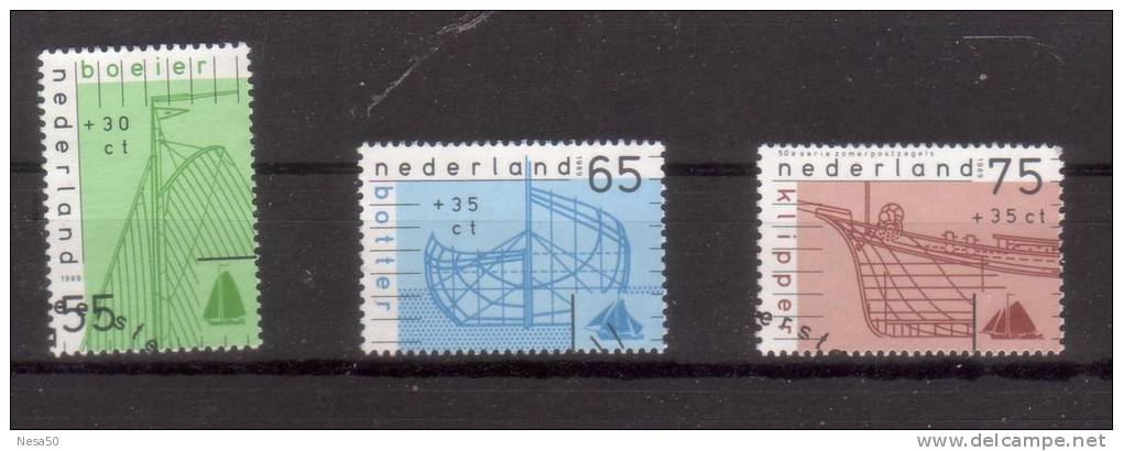 Nederland 1989 Nr 1424-1426 Zomerzegels  Ship - Gebruikt