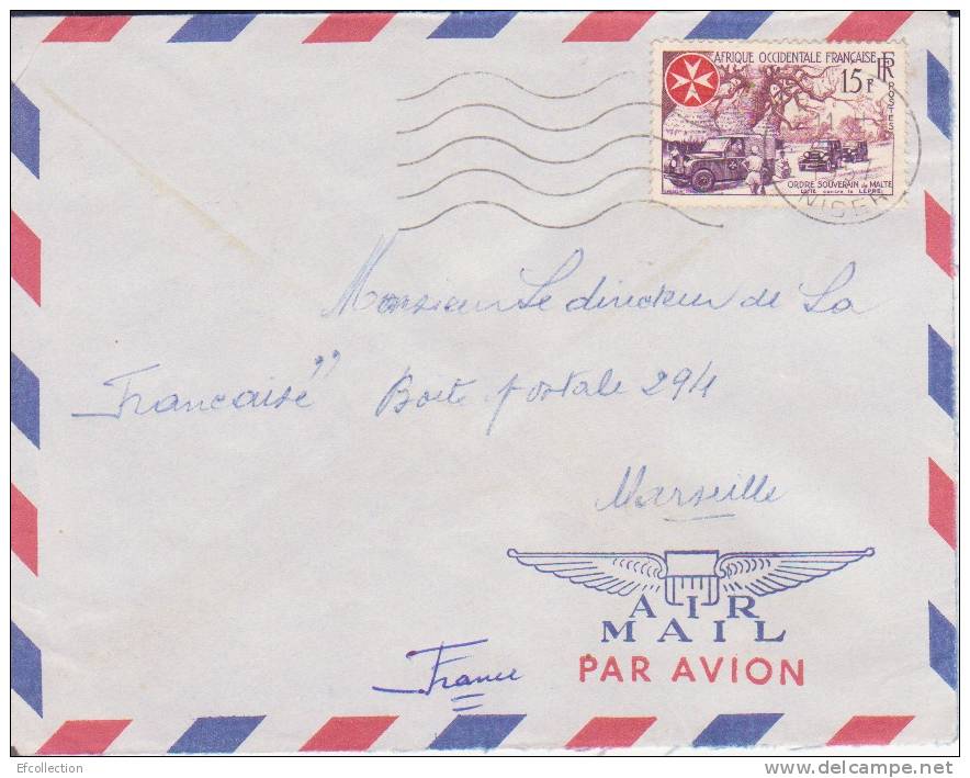 Afrique,Niger,1957,lettre ,colonies,ordre  Souverain De Malte Et Lutte Contre La Lèpre,n°63 - Covers & Documents