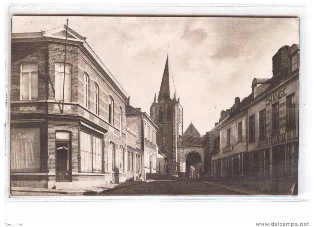 BEL WARNETON Carte Photo, Rue, Change Tillieux, Belgique, Phototypie Belge à Bruxelles, 191? - Comines-Warneton - Komen-Waasten