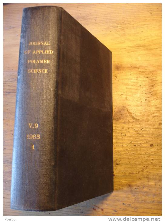 JOURNAL OF APPLIED POLYMER SCIENCE - V.9 - 1965 - 1 - RELIE - TBE - Chemistry