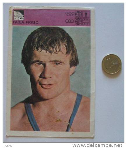 WRESTLING ... IVICA FRGIC - Yugoslavia Vintage Card Svijet Sporta * LARGE SIZE * Lutte Lucha Ringen Lotta - Trading Cards