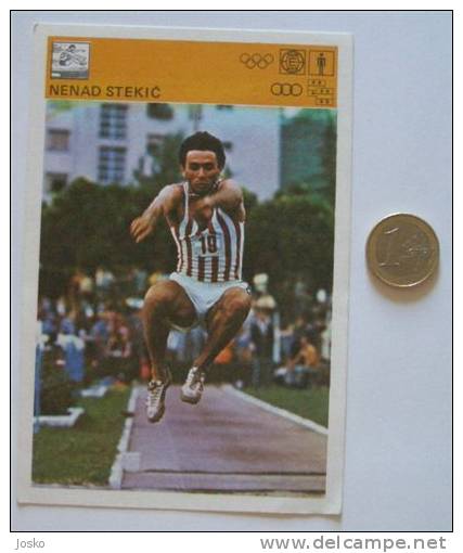 ATHLETICS Nenad Stekic - Long Jump  ( Yugoslavia Vintage Card Svijet Sporta ) Athletisme Atletismo Atletica - Leichtathletik