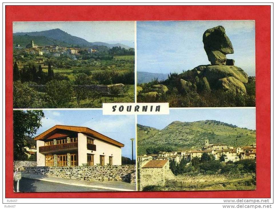 * SOURNIA-Vue Générale,Le Rocher,Cornu,Le Foyer Rural-1972 - Sournia