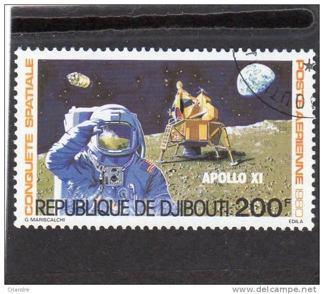 Djibouti PA N°138 ,139 " Conquêtes Spatiales:Apolloxi Et Jonction A Pollo Soyouz." Oblitérés - United States