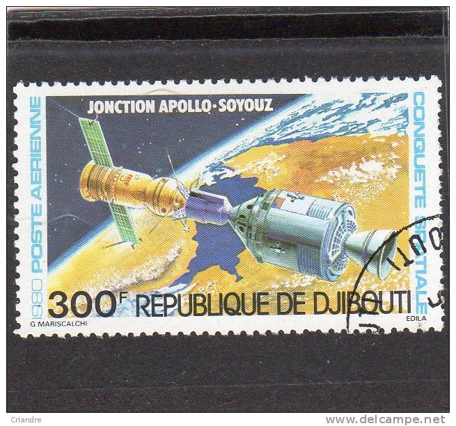 Djibouti PA N°138 ,139 " Conquêtes Spatiales:Apolloxi Et Jonction A Pollo Soyouz." Oblitérés - United States